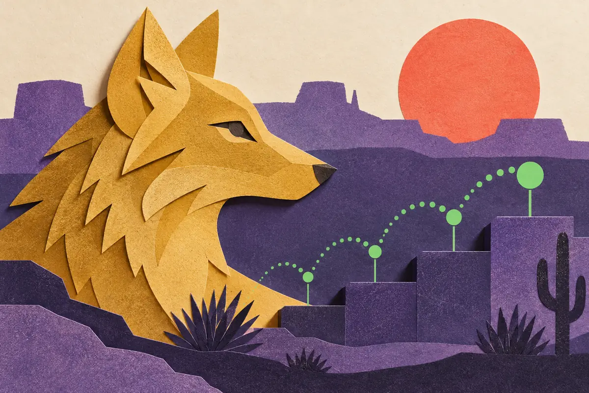 Abstract editorial study for Wolf Gold